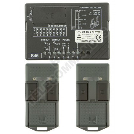 Kits Récepteur/Télécommandes CARDIN S46 MINI 27.195 MHz