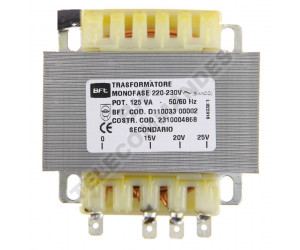 Transformateur BFT D110033-00002 15 - 20 - 25 voltios